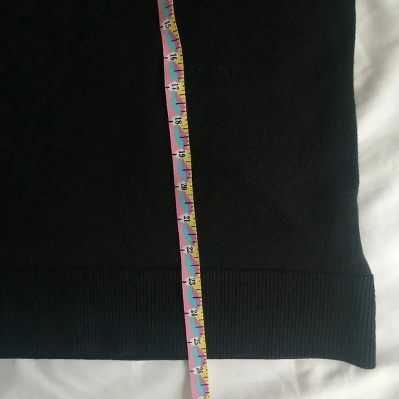 Bardot Wool Blend Boat Neck Black Sweater Ruffle Bell Sleeves 6 - Picture 12 of 13